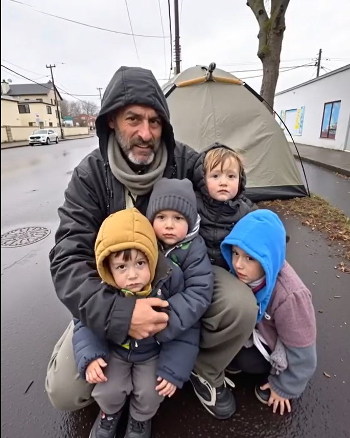 A Father Of 4 Who Lives In A Tent, Selflessly Donates His Last $2 To A Stranger At A Gas Station