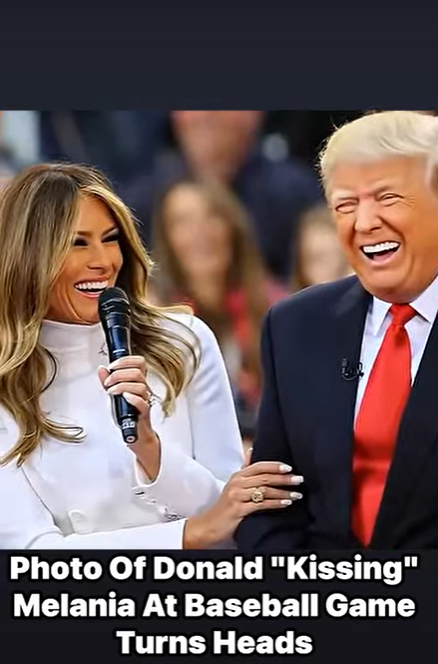 Donald and Melania Trump’s Baseball Game Kiss Sparks Buzz